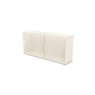 Fixa display 3:1 vägghängd med skjutdörrar i plexi D20