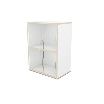 Fixa display 2:2 med skjutdörrar i plexi D36 D46