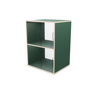 Fixa display 2:2 med skjutdörrar och rygg i plexi D36 D46