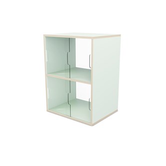 Fixa display 2:2 med skjutdörrar och rygg i plexi D36 D46