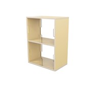 Fixa display 2:2 med skjutdörrar och rygg i plexi D36 D46