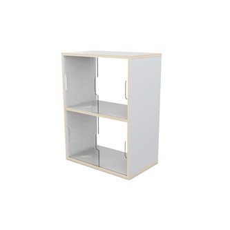 Fixa display 2:2 med skjutdörrar och rygg i plexi D36 D46