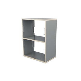 Fixa display 2:2 med skjutdörrar och rygg i plexi D36 D46