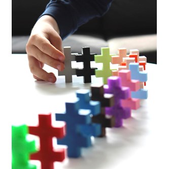 PLUS-PLUS BIG basfärger med basplattor, 400 delar