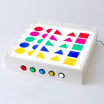 Robust ljusbord med tråg för sand