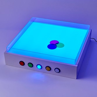 Robust ljusbord med tråg för sand