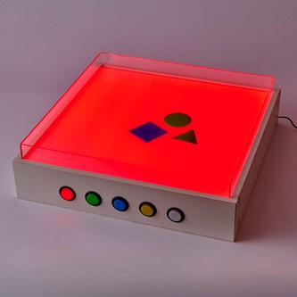 Robust ljusbord med tråg för sand