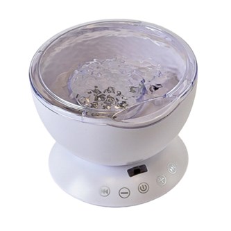 Projektor med vågor och högtalare