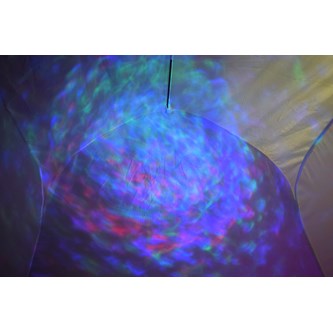 Vitt tält för projicering