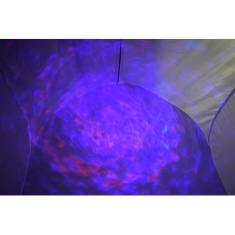 Vitt tält för projicering