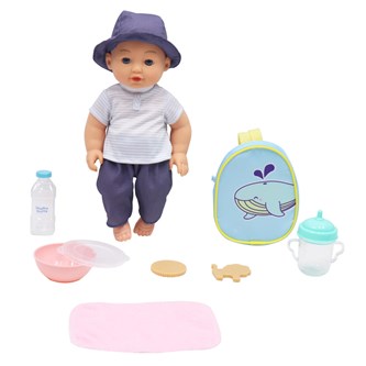 Hård docka med tillbehör