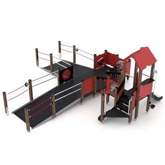 WOODEN Kombinationslek S tillgänglighetsanpassad