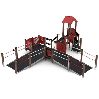 WOODEN Kombinationslek S tillgänglighetsanpassad