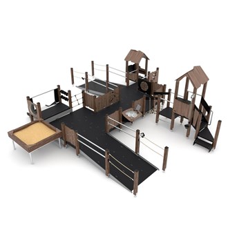 WOODEN Kombinationslek M tillgänglighetsanpassad