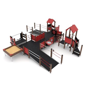 WOODEN Kombinationslek M tillgänglighetsanpassad