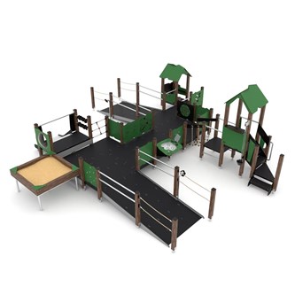 WOODEN Kombinationslek M tillgänglighetsanpassad