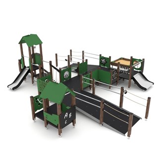 WOODEN Kombinationslek M tillgänglighetsanpassad