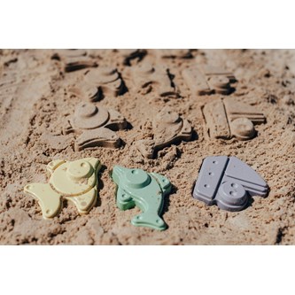 Plasto Sandformar i bioplast, 6-pack