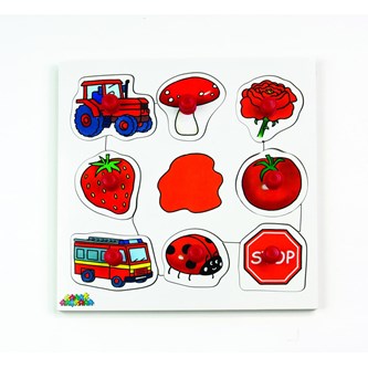 Knoppussel Röda saker