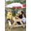 Picknickbord med parasoll
