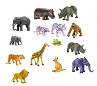 Green rubber toys mjuka vilda djur