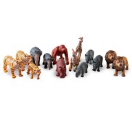 Green rubber toys mjuka vilda djur