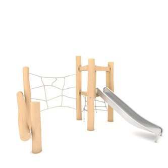 ROBINIA Lågt aktivitetstorn med klätternät