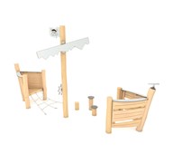 ROBINIA Piratskepp för och akter