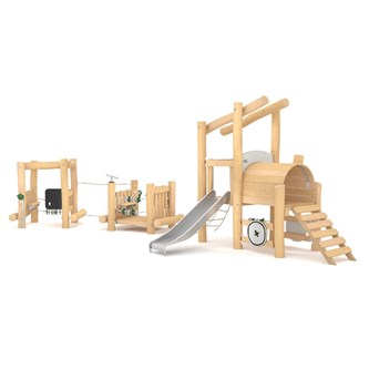 ROBINIA Förarplats fordon med bogserlina + Aktivitetstorn