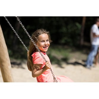 ROBINIA A-gunga med 2 platta gungsitsar