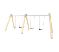 ROBINIA A-gunga med 4 platta gungsitsar