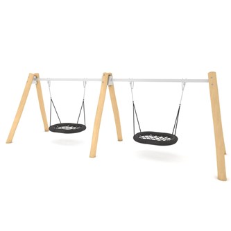 ROBINIA A-gunga med dubbla fågelbositsar