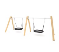 ROBINIA A-gunga med dubbla fågelbositsar