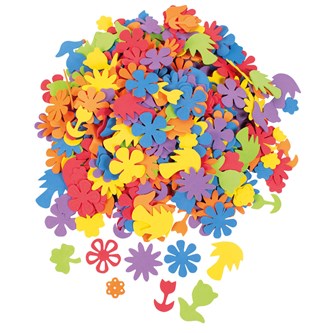 Dekorgummifigurer blommor 425-pack