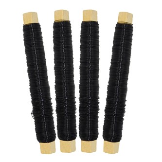 Metalltråd svart 4-pack