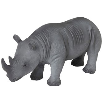 Green rubber toys Mjuk noshörning, liten