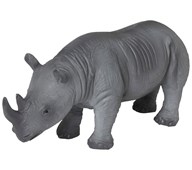 Green rubber toys Mjuk noshörning, liten