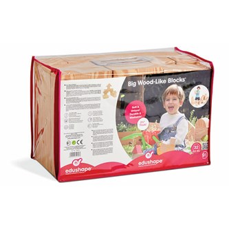 Mjuka klossar trä, 32 delar