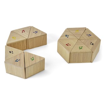 Träprismor med ljud 12-pack