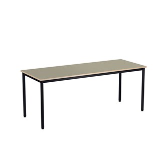 Bord 12:38 BX akustik linoleum 180x70 cm svart stativ