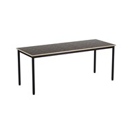 Bord 12:38 BX akustik linoleum 180x70 cm svart stativ