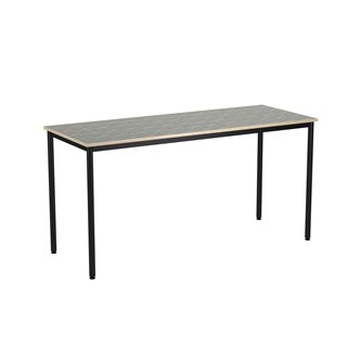 Bord 12:38 BX akustik linoleum 180x70 cm svart stativ