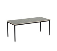 Bord 12:38 BX akustik linoleum 180x80 cm svart stativ