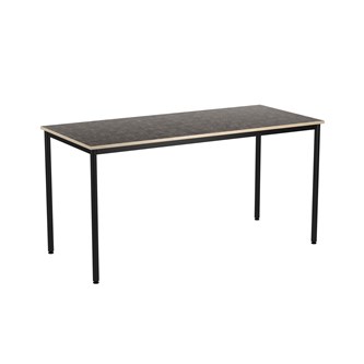 Bord 12:38 BX akustik linoleum 180x80 cm svart stativ