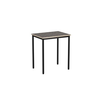 Bord 12:38 BX akustik linoleum 80x60 cm svart stativ