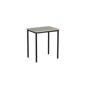 Bord 12:38 BX akustik linoleum 80x60 cm svart stativ