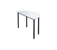 Bord 12:38 FSC BX HT halvrunt 120-60 cm svart stativ