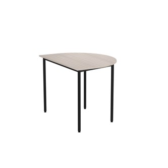 Bord 12:38 FSC BX HT halvrunt 120-90 cm svart stativ