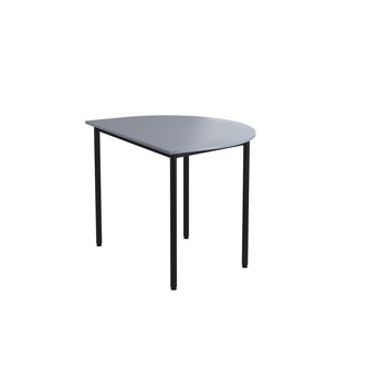 Bord 12:38 FSC BX HT halvrunt 120-90 cm svart stativ