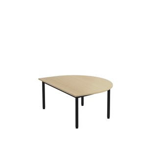 Bord 12:38 FSC BX HT halvrunt 120-90 cm svart stativ